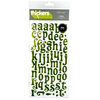 American Crafts - Thickers - Tinsel Foil Chipboard Alphabet Stickers - Cricket