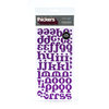 American Crafts - Thickers - Glitter Chipboard Letter Stickers - Hocus Pocus - Wine, CLEARANCE