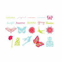 American Crafts - Spring and Summer Collection - MiniMarks - Rub-On Transfers - Book One - Color