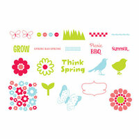 American Crafts - Spring and Summer Collection - MiniMarks - Rub-On Transfers - Book Two - Color, CLEARANCE