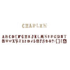 American Crafts - MiniMarks - Alphabet Rub-On Transfers - Chaplin - Brown
