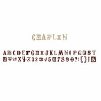 American Crafts - MiniMarks - Alphabet Rub-On Transfers - Chaplin - Brown