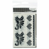 American Crafts - MiniMarks - Moda Bella - Catwalk Accents - Charcoal, CLEARANCE