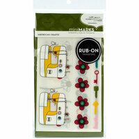 American Crafts - Craft Fair Collection - Minimarks Rub Ons - Cafe Accents - Color, CLEARANCE