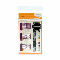 American Crafts - Halloween Collection - MiniMarks - Rub On Transfers - Potion Accents - Color