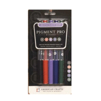 American Crafts - Pigment Pro Markers -  5 Piece Set - Five Colors - Size 03