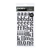 American Crafts - Letterbox Collection - Thickers - Patterned Chipboard Alphabet Stickers - Regards - Black, CLEARANCE