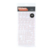 American Crafts - Letterbox Collection - Thickers - Patterned Chipboard Alphabet Stickers - Regards - Coral, CLEARANCE