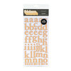 American Crafts - Letterbox Collection - Thickers - Patterned Chipboard Alphabet Stickers - Regards - Honey, CLEARANCE