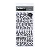 American Crafts - Abode Collection - Thickers - Patterned Chipboard Alphabet Stickers - Flat - Black, CLEARANCE