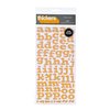 American Crafts - Abode Collection - Thickers - Patterned Chipboard Alphabet Stickers - Flat - Sunflower, CLEARANCE