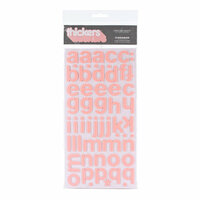 American Crafts - Thickers - Foam Alphabet Stickers - Cinnamon - Peony, CLEARANCE