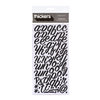 American Crafts - Thickers - Glitter Foam Alphabet Stickers - Rainboots - Black, CLEARANCE