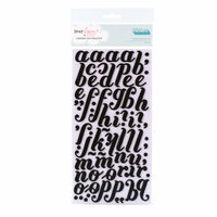 American Crafts - Dear Lizzy Christmas Collection - Thickers - Foam Alphabet Stickers - Merry - Black, CLEARANCE