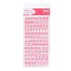 American Crafts - Dear Lizzy Enchanted Collection - Thickers - Foam Alphabet Stickers - Fantastic - Salmon, CLEARANCE
