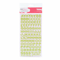American Crafts - Dear Lizzy Enchanted Collection - Thickers - Foam Alphabet Stickers - Fantastic - Limeade, CLEARANCE