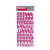 American Crafts - City Park Collection - Thickers - Glossy Chipboard Alphabet Stickers - Stroll - Sorbet, CLEARANCE