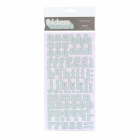 American Crafts - City Park Collection - Thickers - Glossy Chipboard Alphabet Stickers - Stroll - Snowflake, CLEARANCE