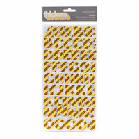 American Crafts - Confetti Collection - Thickers - Glitter Chipboard Stickers - Cheer - Banana