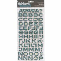 American Crafts - Campy Trails Collection - Thickers - Glossy Chipboard Stickers - Meadow - Mediterranean