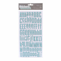 American Crafts - Peachy Keen Collection - Thickers - Chipboard Alphabet Stickers - Fabric - Doll - Waterfall