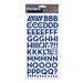 American Crafts - Margarita Collection - Thickers - Glitter Chipboard Alphabet Stickers - Macaw - New Navy