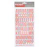 American Crafts - Hollyday Collection - Christmas - Thickers - Glossy Chipboard Alphabet Stickers - Elf - Red