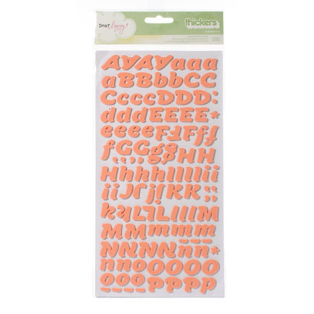 American Crafts - Dear Lizzy Neapolitan Collection - Thickers - Foam Alphabet Stickers - Serendipity - Ballerina