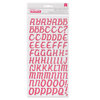 American Crafts - Fresh Squeezed Collection - Thickers - Glitter Foam Alphabet Stickers - Cupboard - Raspberry