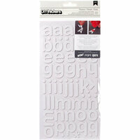 American Crafts - Thickers - DIY - Foam Alphabet Stickers - Cinnamon