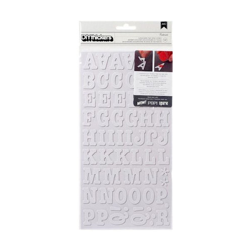 American Crafts - Thickers - DIY - Foam Alphabet Stickers - Roller Rink
