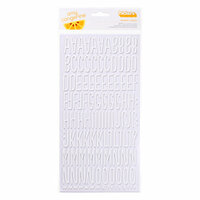 American Crafts - Amy Tangerine Collection - Sketchbook - Thickers - Foam Alphabet Stickers - Journal - White