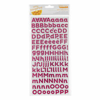 American Crafts - Amy Tangerine Collection - Sketchbook - Thickers - Glitter Foam Alphabet Stickers - Scene - Taffy