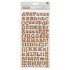 American Crafts - My Girl Collection - Thickers - Printed Chipboard Stickers - Memo - Cork