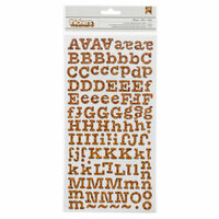 American Crafts - My Girl Collection - Thickers - Printed Chipboard Stickers - Memo - Cork