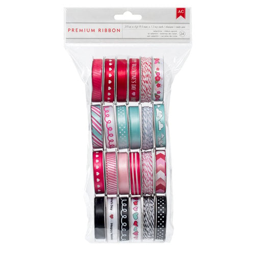 American Crafts Paper - XOXO Collection - Ribbon Value Pack - 24 Spools