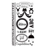 American Crafts - Clear Acrylic Stamp Set - Baby - Large, CLEARANCE