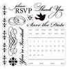 American Crafts - Clear Acrylic Stamp Set - Wedding - Small, CLEARANCE