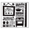 American Crafts - Abode Collection - Clear Acrylic Stamp Set - Washer, CLEARANCE