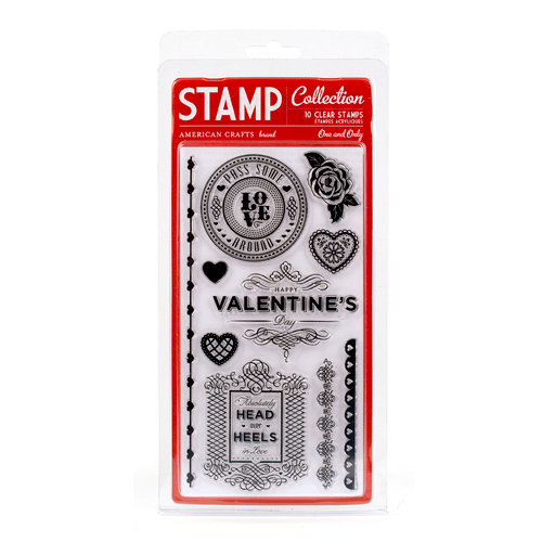 American Crafts - Love Collection - Clear Acrylic Stamp Set - One and Only