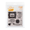 American Crafts - Amy Tangerine Collection - Clear Acrylic Stamps - Love Struck
