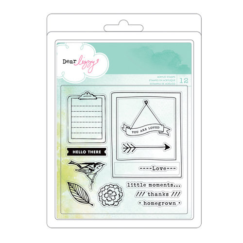 American Crafts - Dear Lizzy 5th and Frolic Collection - Clear Acrylic Stamps