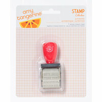 American Crafts - Amy Tangerine Collection - Yes, Please - Phrase Roller Stamp - Authentic