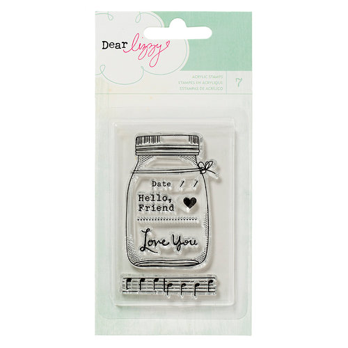 American Crafts - Dear Lizzy Lucky Charm Collection - Clear Acrylic Stamps 1
