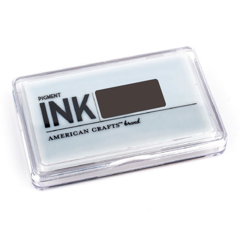 American Crafts - Archival Pigment Ink Stamp Pad - Charcoal, CLEARANCE