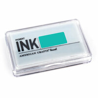 American Crafts - Archival Pigment Ink Stamp Pad - Aqua, CLEARANCE