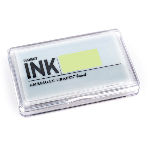 American Crafts - Archival Pigment Ink Stamp Pad - Key Lime, CLEARANCE