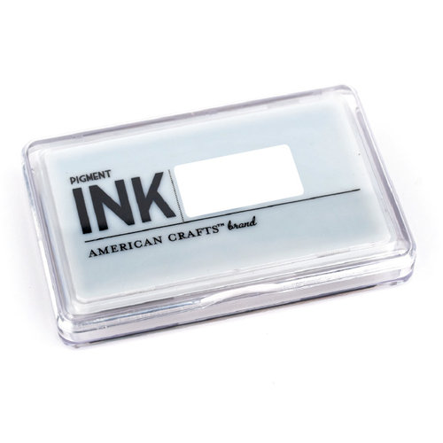 American Crafts - Archival Pigment Ink Stamp Pad - White, CLEARANCE
