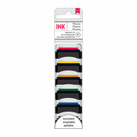 American Crafts - Mini Pigment Ink Pad Set - 6 Pack - Primaries