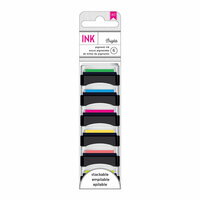 American Crafts - Mini Pigment Ink Pad Set - 6 Pack - Brights